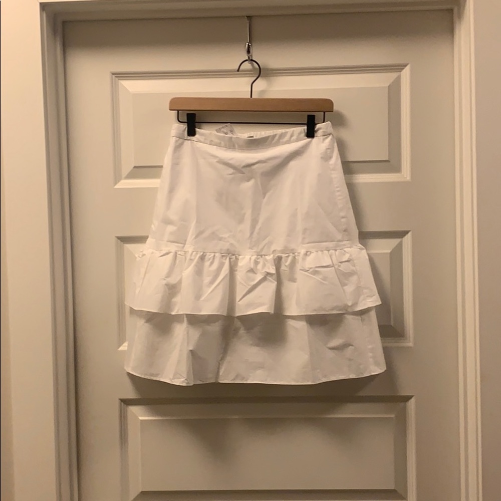 Never worn white Jcrew skirt
